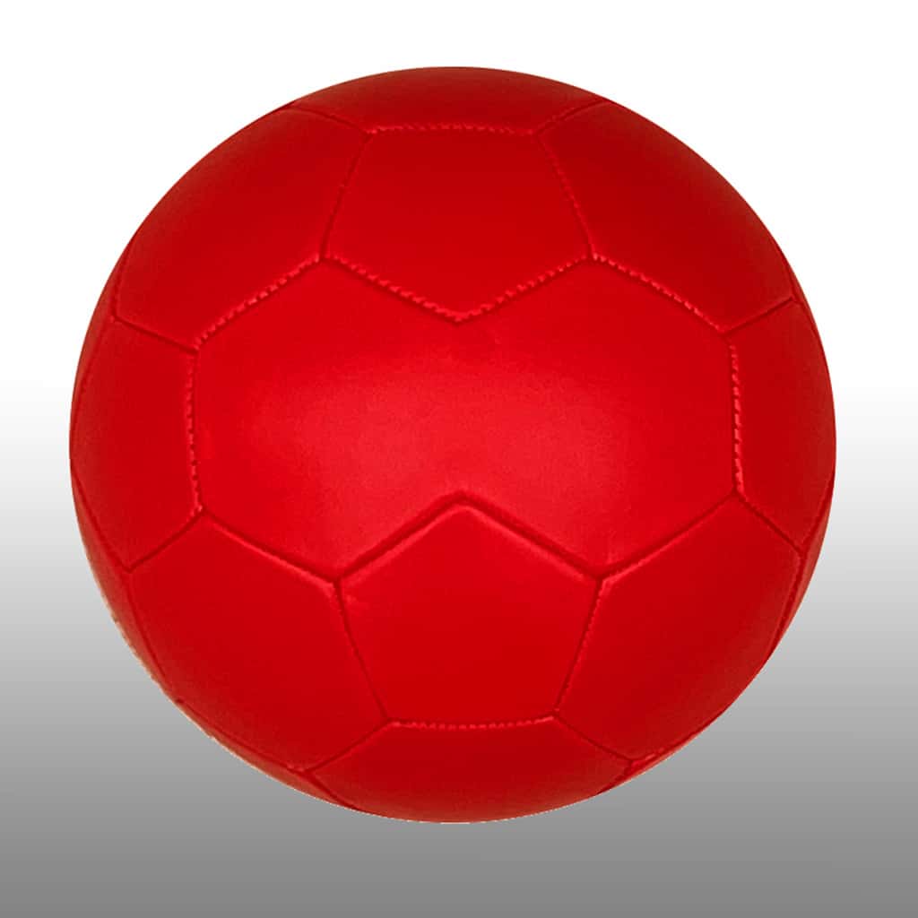 Size 5 ..Solid Red Soccer Ball, Double Panel ballsforafrica.co.za